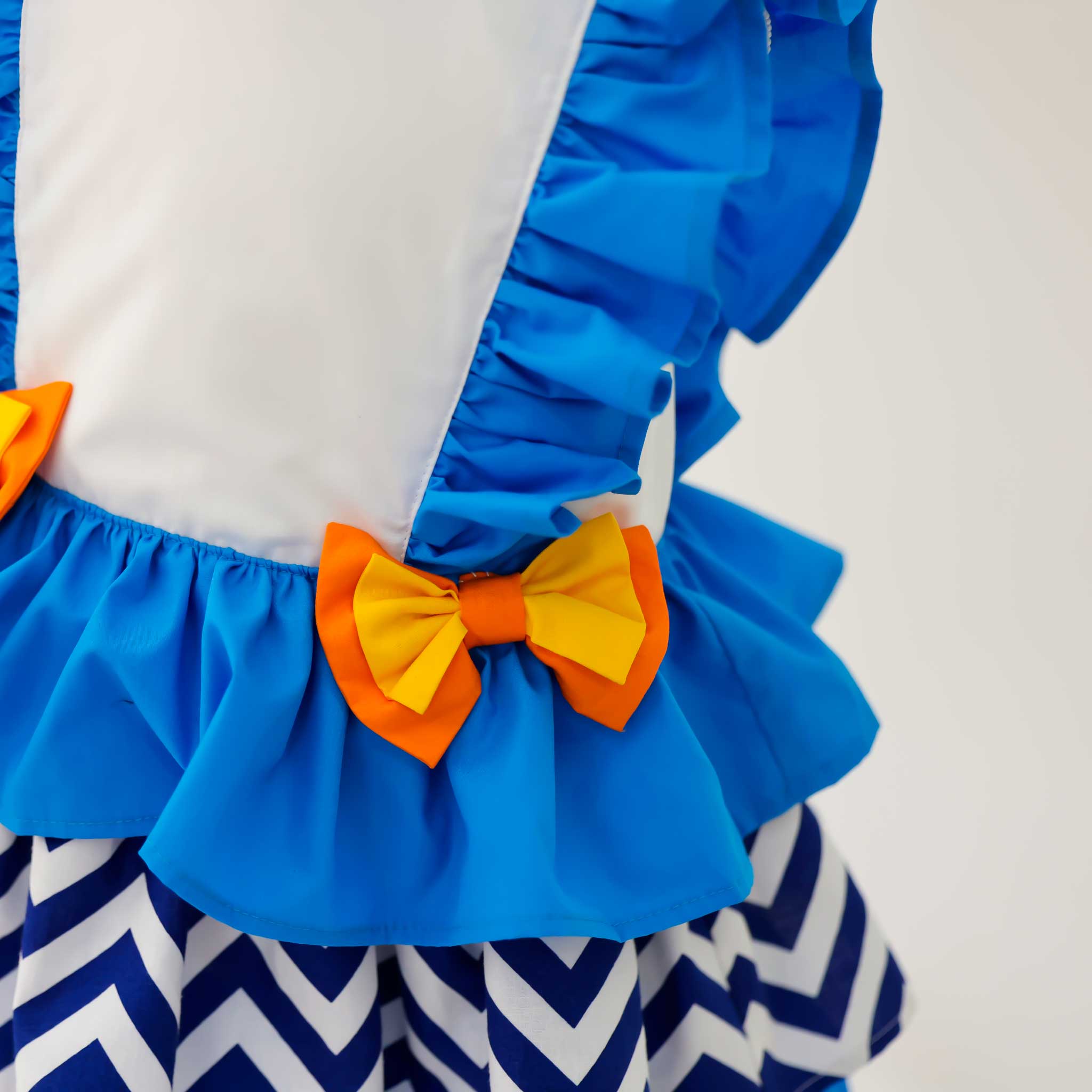 Dull pink and gray striped dress