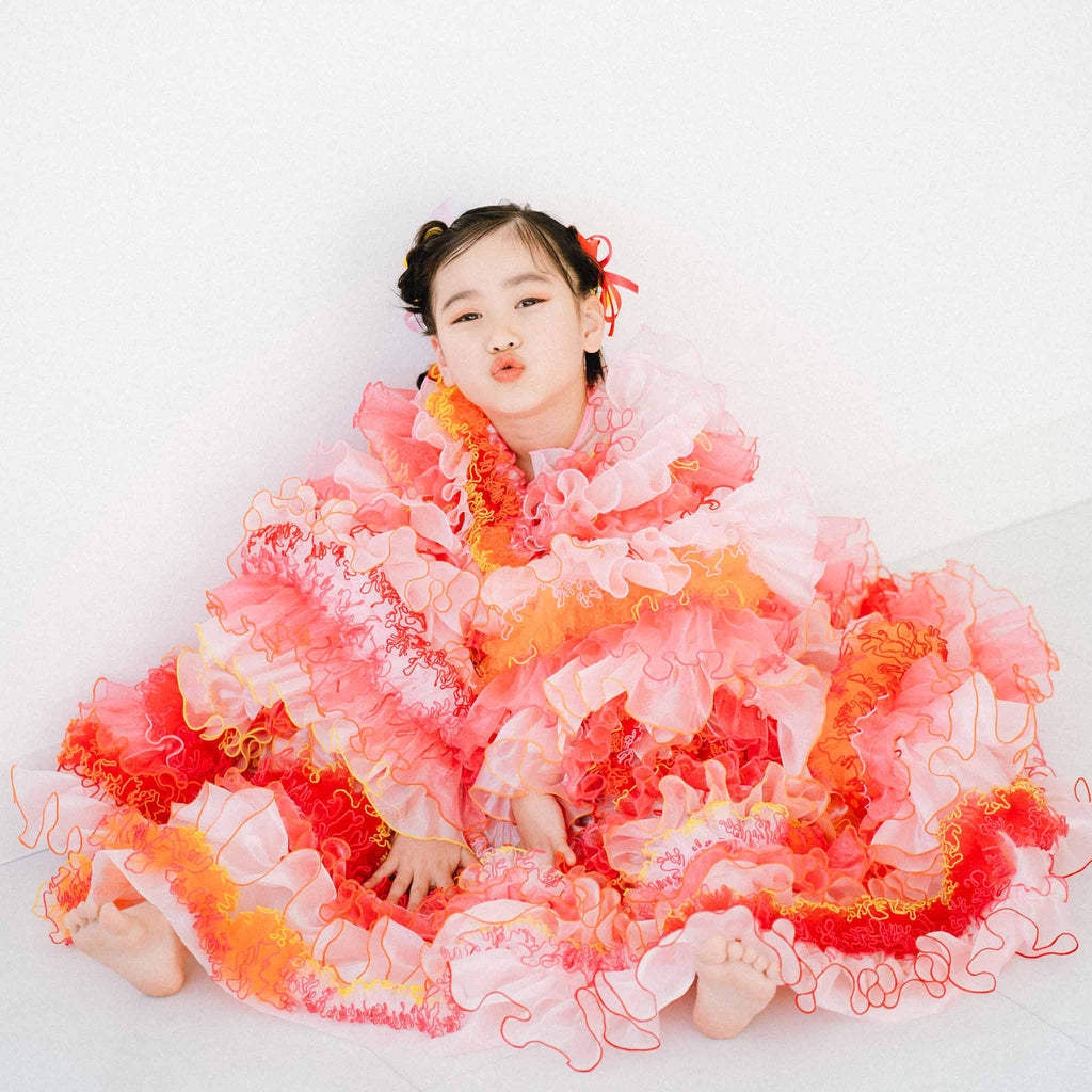 キッズドレス | 金魚フリルのチュールドレス | 子供のおしゃれな 