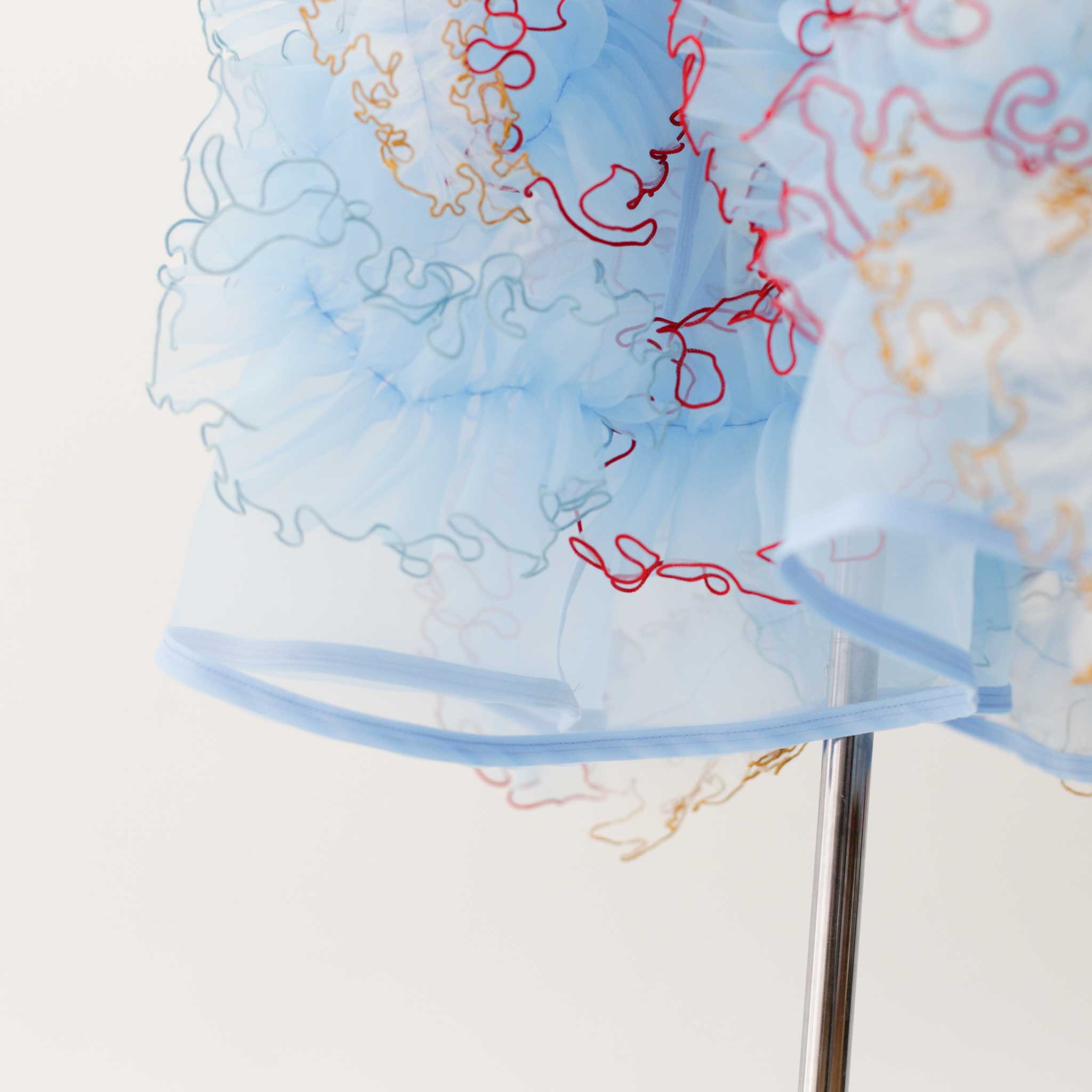 青い鳥のフリルドレス｜キッズレンタルドレス【heartmelt】