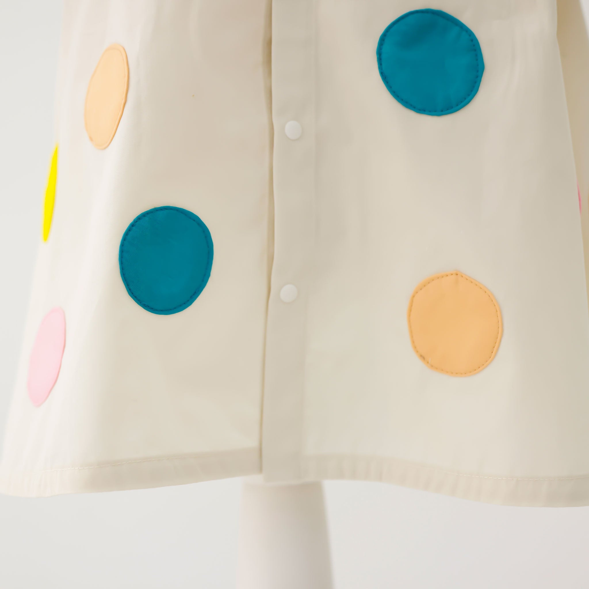 パステルドットのワンピース｜裾ディテール｜キッズレンタルドレス【heartmelt】