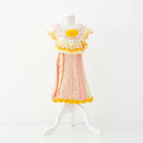 ジューシーなオレンジのニットドレス - heartmeltこども衣装レンタル