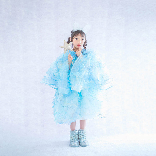 ケープがついた雪解け水のドレス - heartmeltこども衣装レンタル
