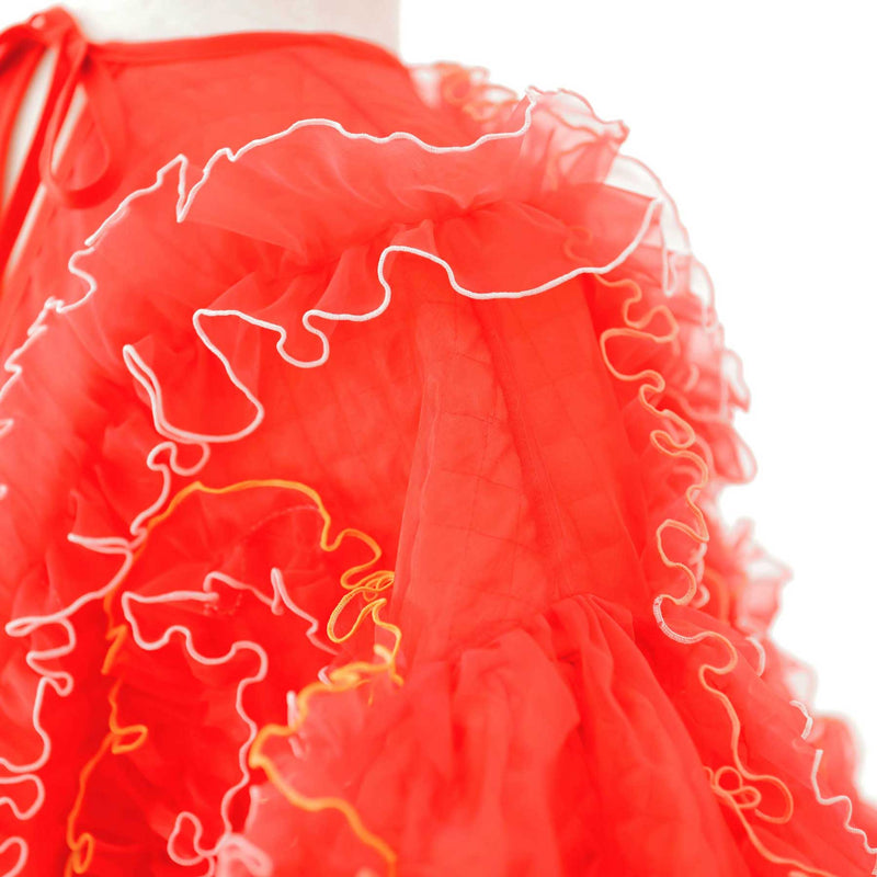 真っ赤なチュールとオーガンジーのドレス - heartmeltこども衣装レンタル