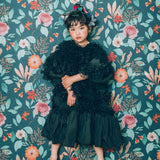 エッジーなブラックチュールのワンピース - heartmeltこども衣装レンタル