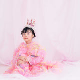 SAKURAのエッジングチュールドレス - heartmeltこども衣装レンタル